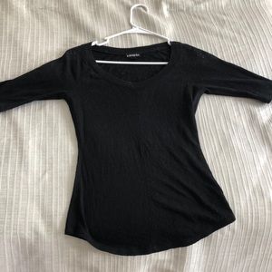 Black express xs sheer top